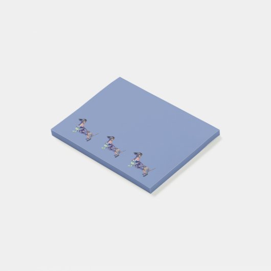 Mandala Dachshund tekening Post-it Notities Post-it® Notes (Schuin)