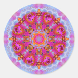 Mandala ~ Dagelijkse focus 7.4.2019 Ronde Sticker
