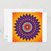 Mandala Dahlia Briefkaart (Voorkant / Achterkant)