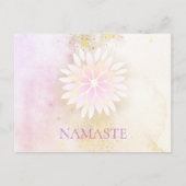 *~* Mandala Dahlia Pastel Lavender Peach AP2 Briefkaart (Voorkant)