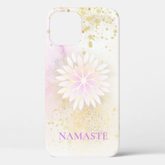 *~* Mandala Dahlia Pastel Lavender Peach AP2 Case-Mate iPhone Case (Achterkant)