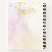 *~* Mandala Dahlia Pastel Lavender Peach AP2 Notitieboek (Achterkant)