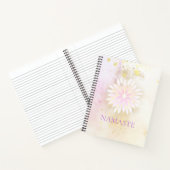 *~* Mandala Dahlia Pastel Lavender Peach AP2 Notitieboek (Binnen)