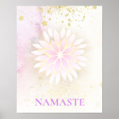 *~* Mandala Dahlia Pastel Lavender Peach AP2 Poster (Voorkant)