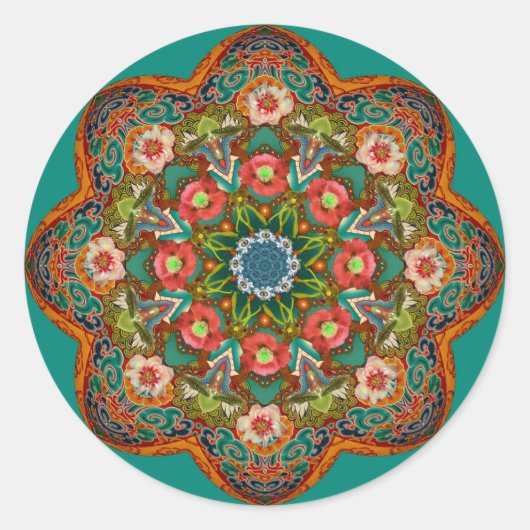 Mandala ~'Daily Focus 6.3.2015 Ronde Sticker (Voorkant)