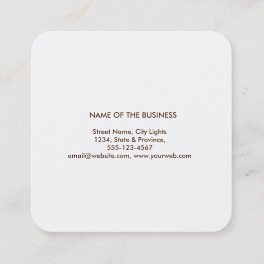 Mandala Damask Green Yoga Holistic Meditation Vierkante Visitekaartje (Achterkant)