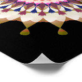 Mandala Damask Lotus Flower Art Elegant Poster (Hoek)