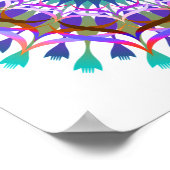 Mandala Damask Lotus Flower Art Elegant Poster (Hoek)