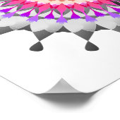Mandala Damask Lotus Flower Art Elegant Poster (Hoek)