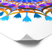 Mandala Damask Lotus Flower Art Elegant Poster (Hoek)
