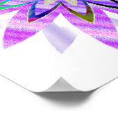 Mandala Damask Lotus Flower Art Elegant Poster (Hoek)