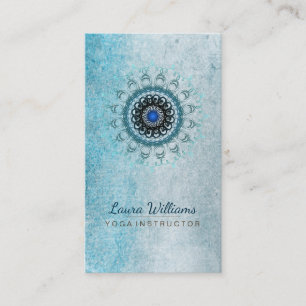 Mandala Damask Lotus Flower Meditation Holistic Visitekaartje