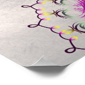 Mandala Damask Lotus Welkom Yoga Meditation Poster (Hoek)