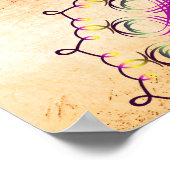 Mandala Damask Lotus Welkom Yoga Meditation Poster (Hoek)