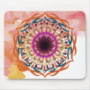 Mandala Damask Waterverf Yoga Art Elegant Muismat