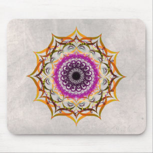 Mandala Damask Waterverf Yoga Art Elegant Muismat