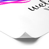 Mandala Damask Welkom Lotus Flower Art Elegant Poster (Hoek)