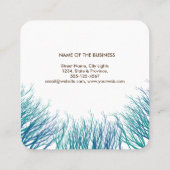 Mandala Damask Yoga Holistic Meditation Massage Sq Vierkante Visitekaartje (Achterkant)