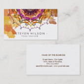 Mandala Damask Yoga Meditation Holistic Massage Visitekaartje (Voorkant / Achterkant)
