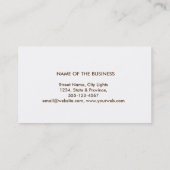 Mandala Damask Yoga Meditation Holistic Massage Visitekaartje (Achterkant)