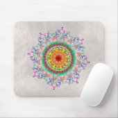 Mandala Damask Yoga Meditation Holistic Muismat (Met muis)