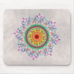 Mandala Damask Yoga Meditation Holistic Muismat