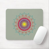 Mandala Damask Yoga Meditation Holistic Muismat (Met muis)