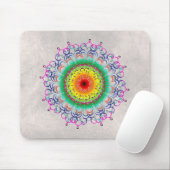 Mandala Damask Yoga Meditation Holistic Muismat (Met muis)