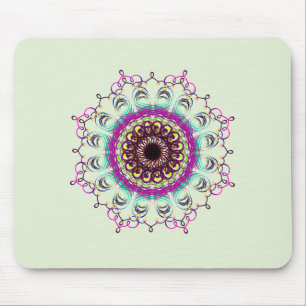 Mandala Damask Yoga Meditation Holistic Muismat