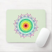 Mandala Damask Yoga Meditation Holistic Muismat (Met muis)