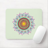 Mandala Damask Yoga Meditation Holistic Muismat (Met muis)