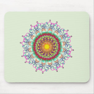 Mandala Damask Yoga Meditation Holistic Muismat