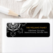 Mandala Damask Yoga Meditation Return Labels (Insitu)