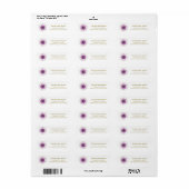 Mandala Damask Yoga Meditation Return Labels (Full Sheet)