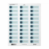 Mandala Damask Yoga Meditation Return Labels (Full Sheet)