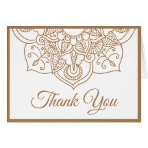 Mandala Dank u Bruin Boho Indiase moderne bruiloft