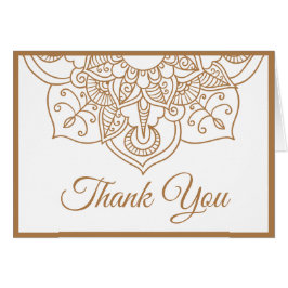 Mandala Dank u Bruin Boho Indiase moderne bruiloft