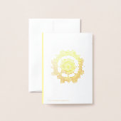 Mandala dankkaart folie kaarten (Met envelop)