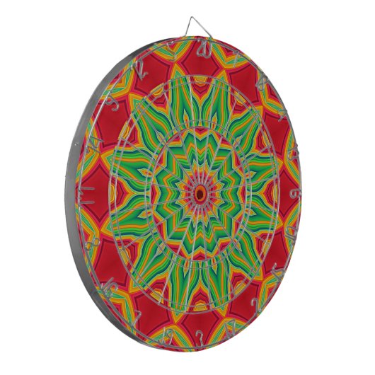 Mandala Dart Board Dartbord (Voorkant Links)