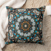 Mandala dat lijkt op een krater in heldere kleuren kussen (Deken)