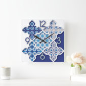Mandala Deco-stijl Vierkante Klok (Huis)
