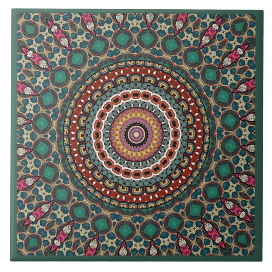 Mandala decoratie tegeltje (Voorkant)