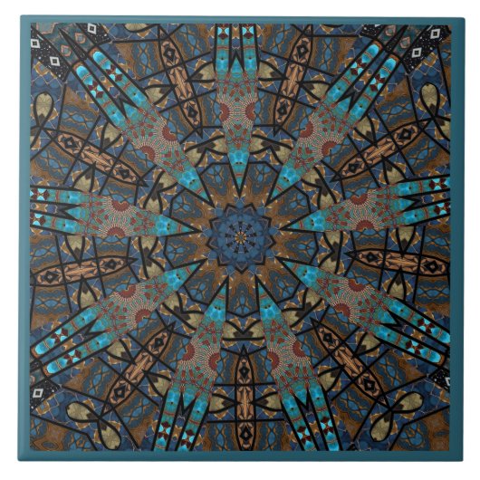 Mandala decoratie  tegeltje (Voorkant)