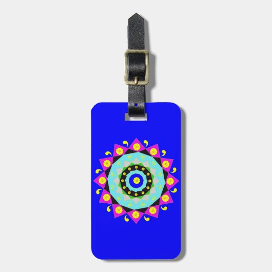 Mandala:Decoratief Bagagelabel (Voorkant verticaal)