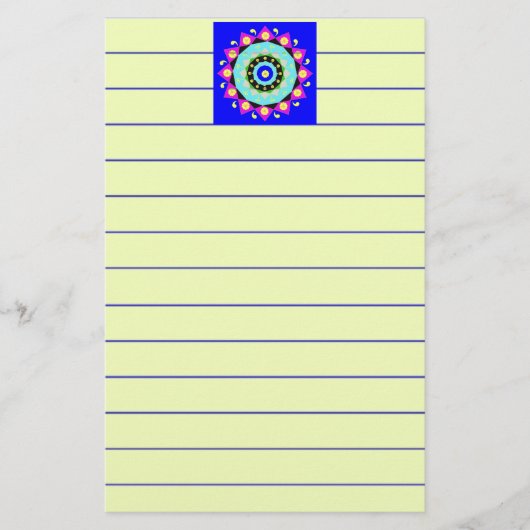 Mandala:Decoratief Briefpapier (Voorkant)