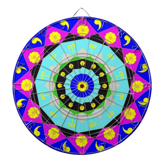 Mandala:Decoratief Dartbord (Voorkant)