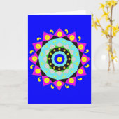 Mandala:Decoratief Kaart (Gele Bloem)