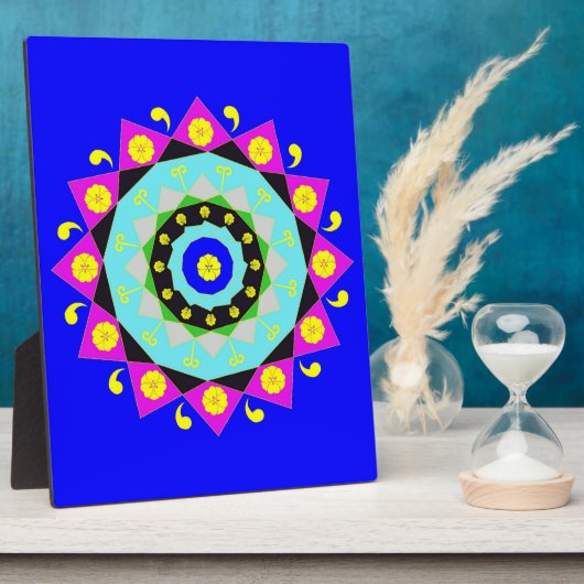 Mandala:Decoratief Plaque Fotoplaat (Zijkant)