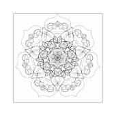 Mandala decoratief zen patroon rubberstempel (Afrduk)
