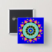 Mandala:Decoratieve Button (Voorkant /achterkant)